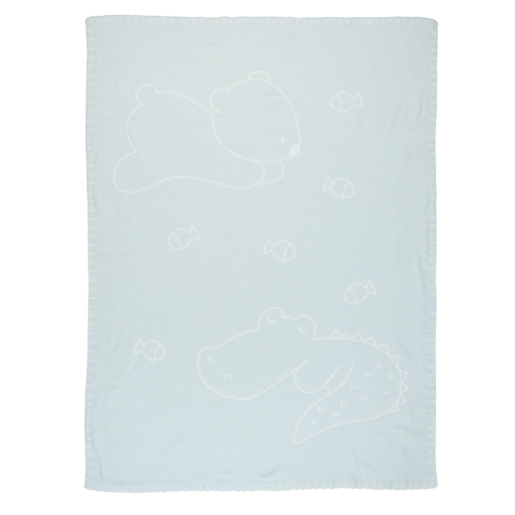 Nattou Baby Blanket  Romeo, Jules and Sally 100x75 cm Marble Green