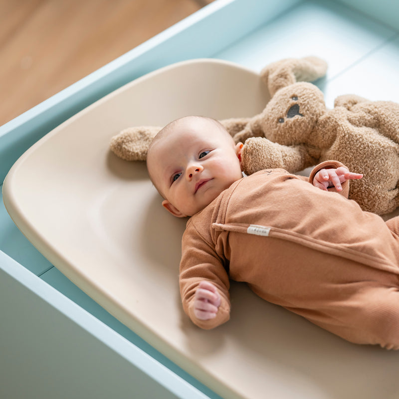 FanFan Babyschlafsack 60 cm – Schlafsack aus weißem Velours mit Ärmeln – Nattou