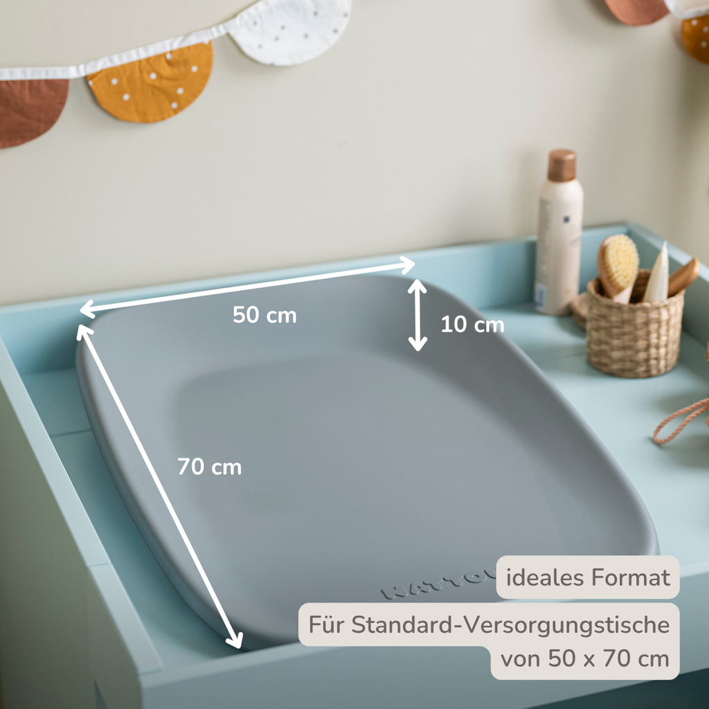 Softy Changing Mat - Changing Pad 50x70 cm - Grey Changing Cushion [DE]