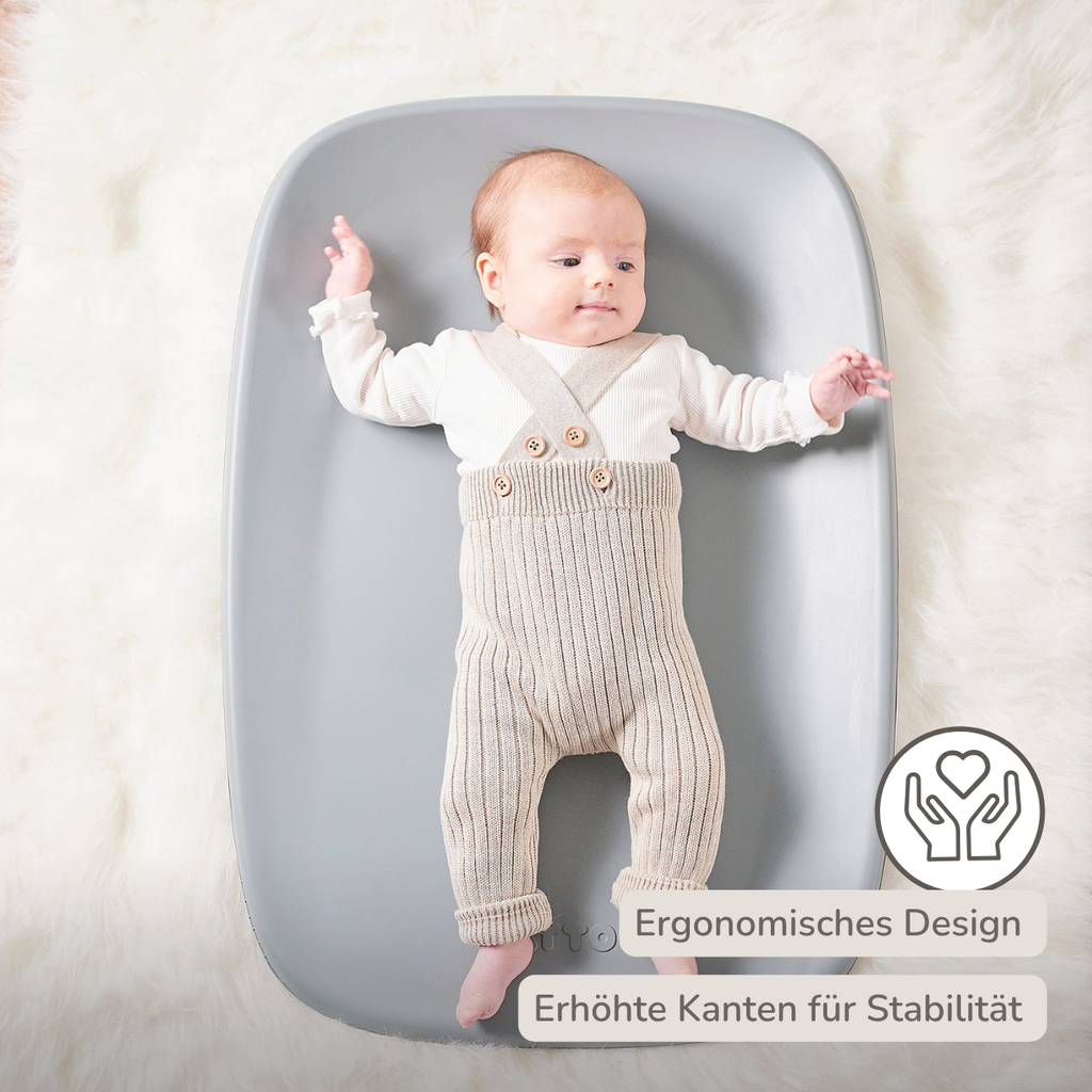 Softy Changing Mat - Changing Pad 50x70 cm - Grey Changing Cushion [DE]