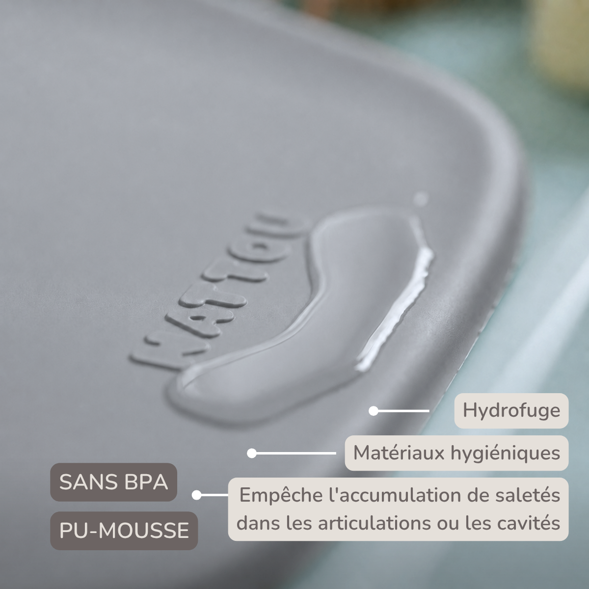 Softy Changing Mat - Changing Pad 50x70 cm - Grey Changing Cushion [FR]
