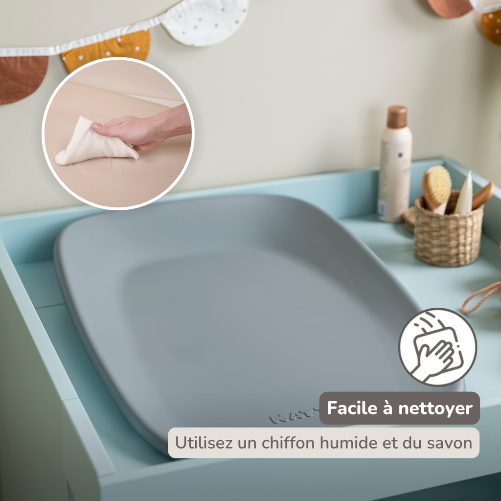 Softy Changing Mat - Changing Pad 50x70 cm - Grey Changing Cushion [FR]