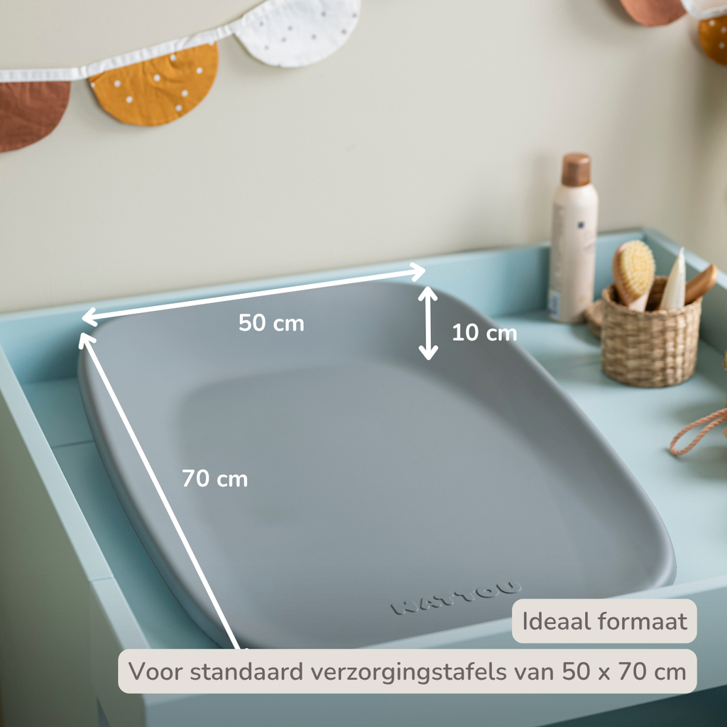 Softy Changing Mat - Changing Pad 50x70 cm - Grey Changing Cushion [NL]