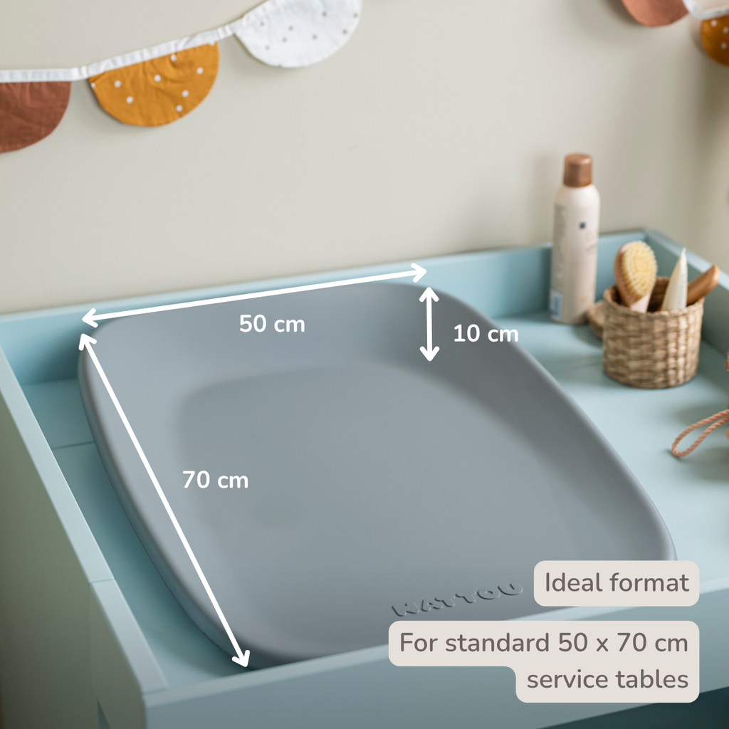 Softy Changing Mat - Changing Pad 50x70 cm - Grey Changing Cushion [EN]