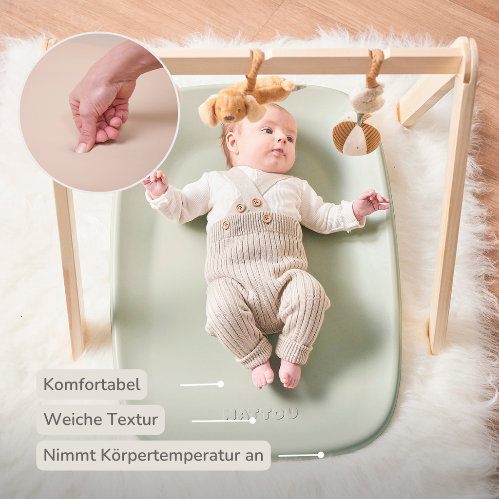 Softy Changing Mat - Changing Pad 50x70 cm - Green Changing Cushion [DE]