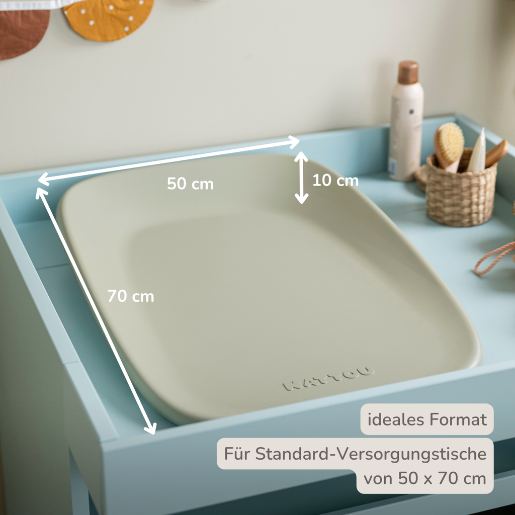 Softy Changing Mat - Changing Pad 50x70 cm - Green Changing Cushion [DE]