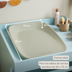 Softy Changing Mat - Changing Pad 50x70 cm - Green Changing Cushion [FR]