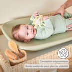 Softy Changing Mat - Changing Pad 50x70 cm - Green Changing Cushion [FR]