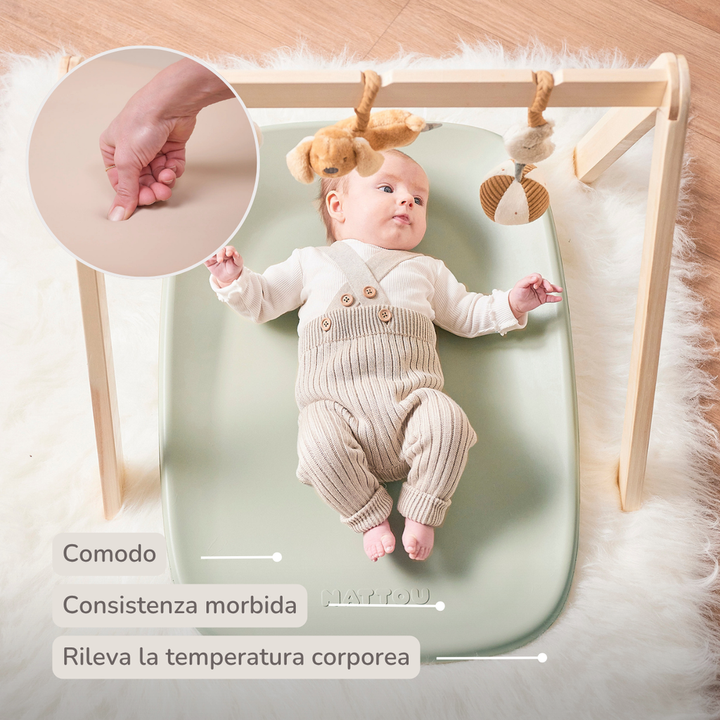Softy Changing Mat - Changing Pad 50x70 cm - Green Changing Cushion [IT]