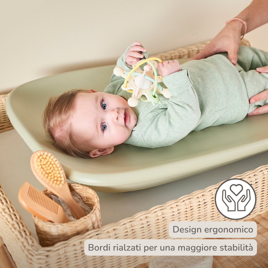 Softy Changing Mat - Changing Pad 50x70 cm - Green Changing Cushion [IT]