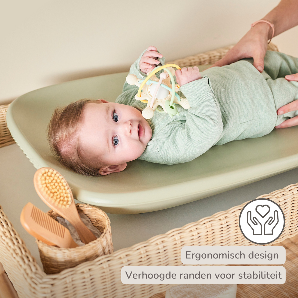 Softy Changing Mat - Changing Pad 50x70 cm - Green Changing Cushion [NL]