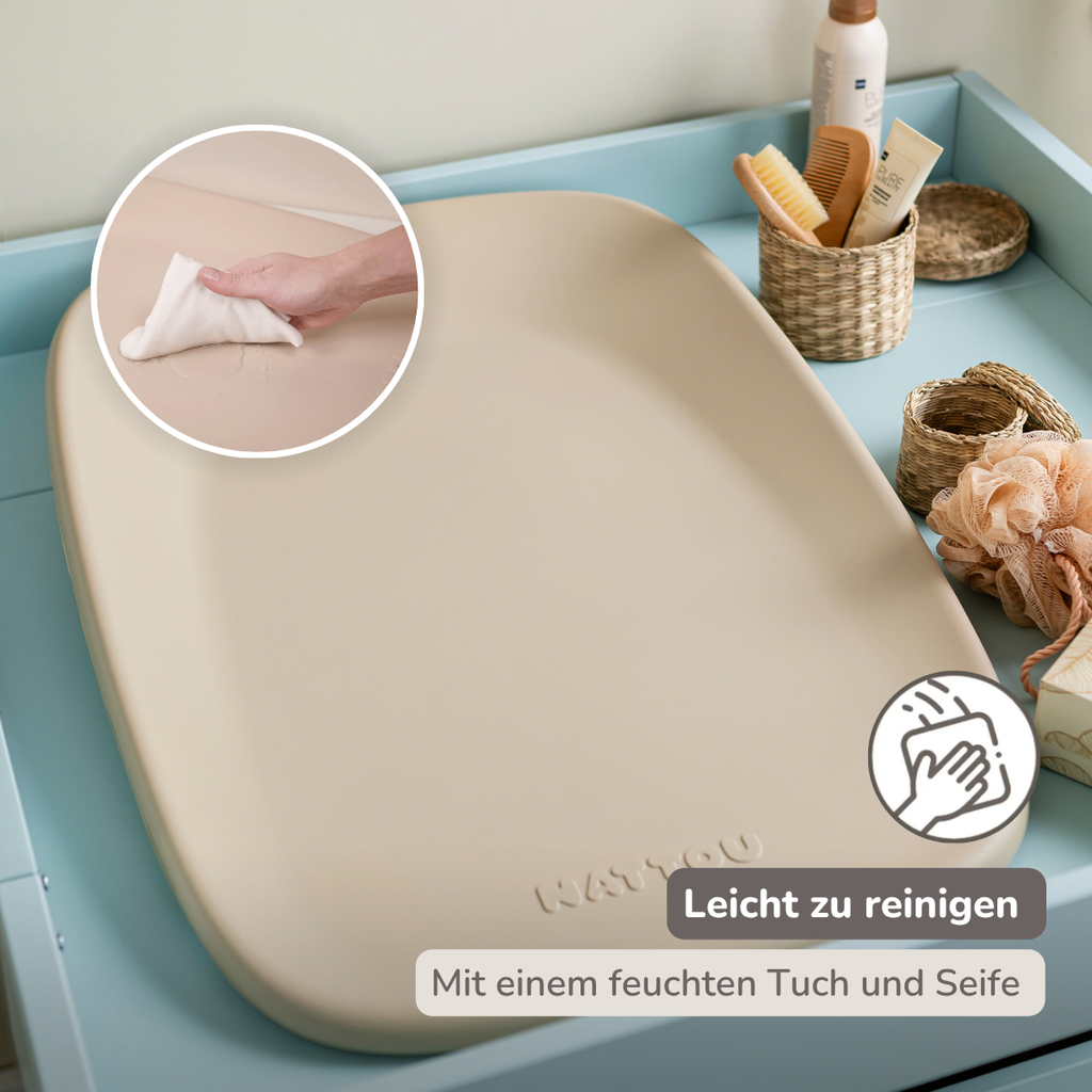 Softy Changing Mat - Changing Pad 50x70 cm - Changing Cushion Beige [DE]