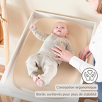 Softy Changing Mat - Changing Pad 50x70 cm - Changing Cushion Beige [FR]