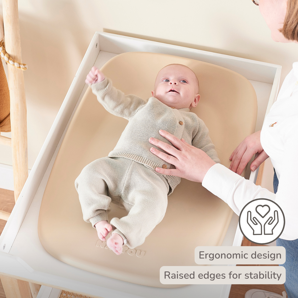 Softy Changing Mat - Changing Pad 50x70 cm - Changing Cushion Beige [EN]