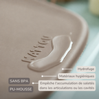Softy Changing Mat - Changing Pad 50x70 cm - Taupe Changing Cushion [FR]