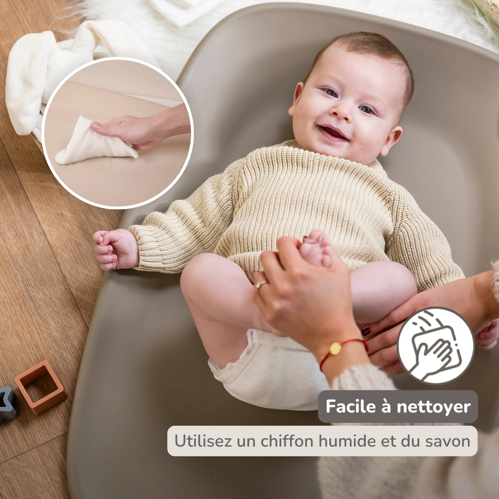 Softy Changing Mat - Changing Pad 50x70 cm - Taupe Changing Cushion [FR]