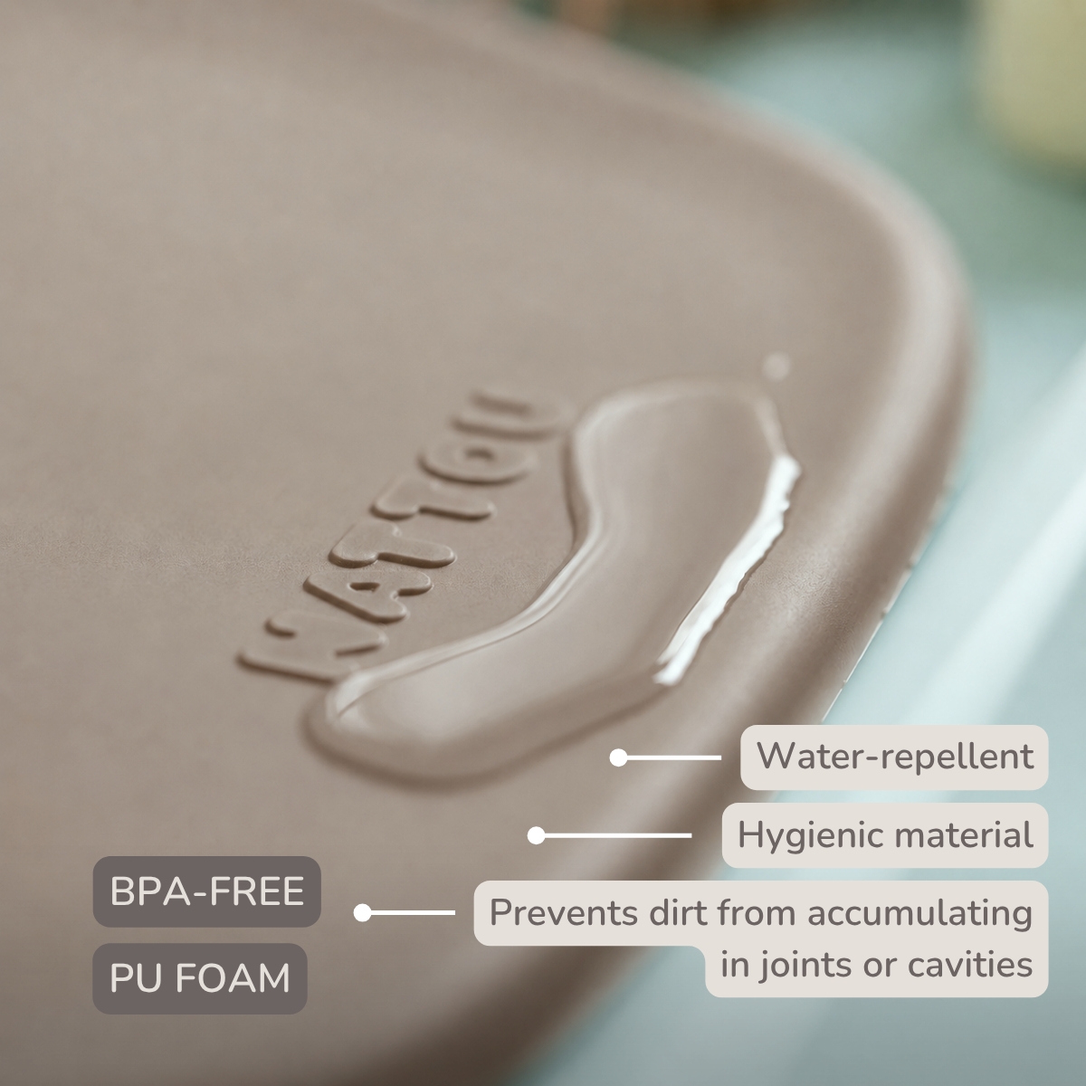 Softy Changing Mat - Changing Pad 50x70 cm - Taupe Changing Cushion [EN]