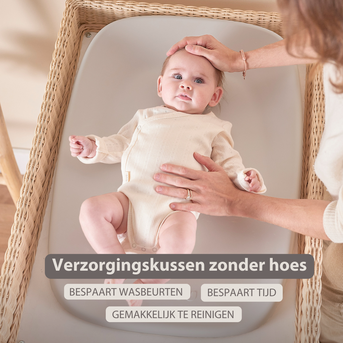 Care Nursing Cushion 70x50 cm – Changing pad – Baby accessory – Clay [NL]