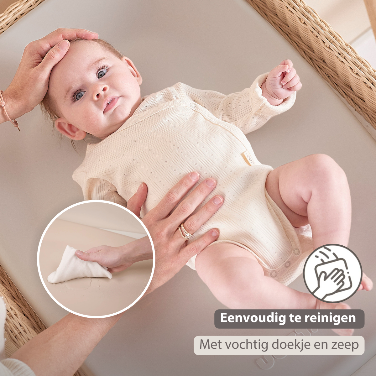 Softy Changing Mat - Changing Pad 50x70 cm - Clay Changing Pad [NL]