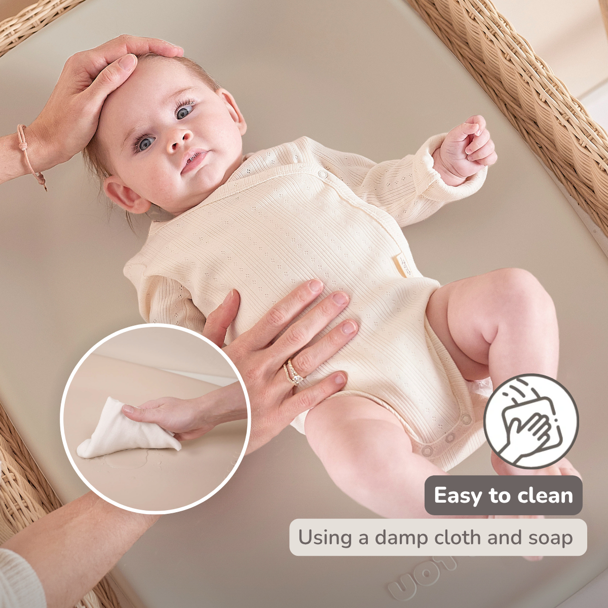 Softy Changing Mat - Changing Pad 50x70 cm - Clay Changing Pad [EN]