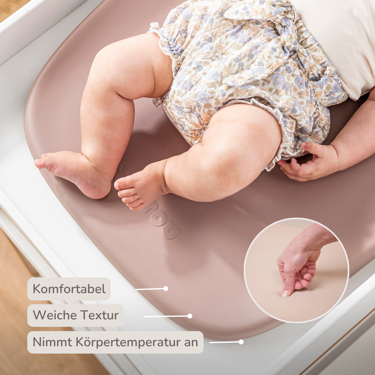 Softy Changing Mat - Changing Pad 50x70 cm - Changing Pad Old Pink [DE]