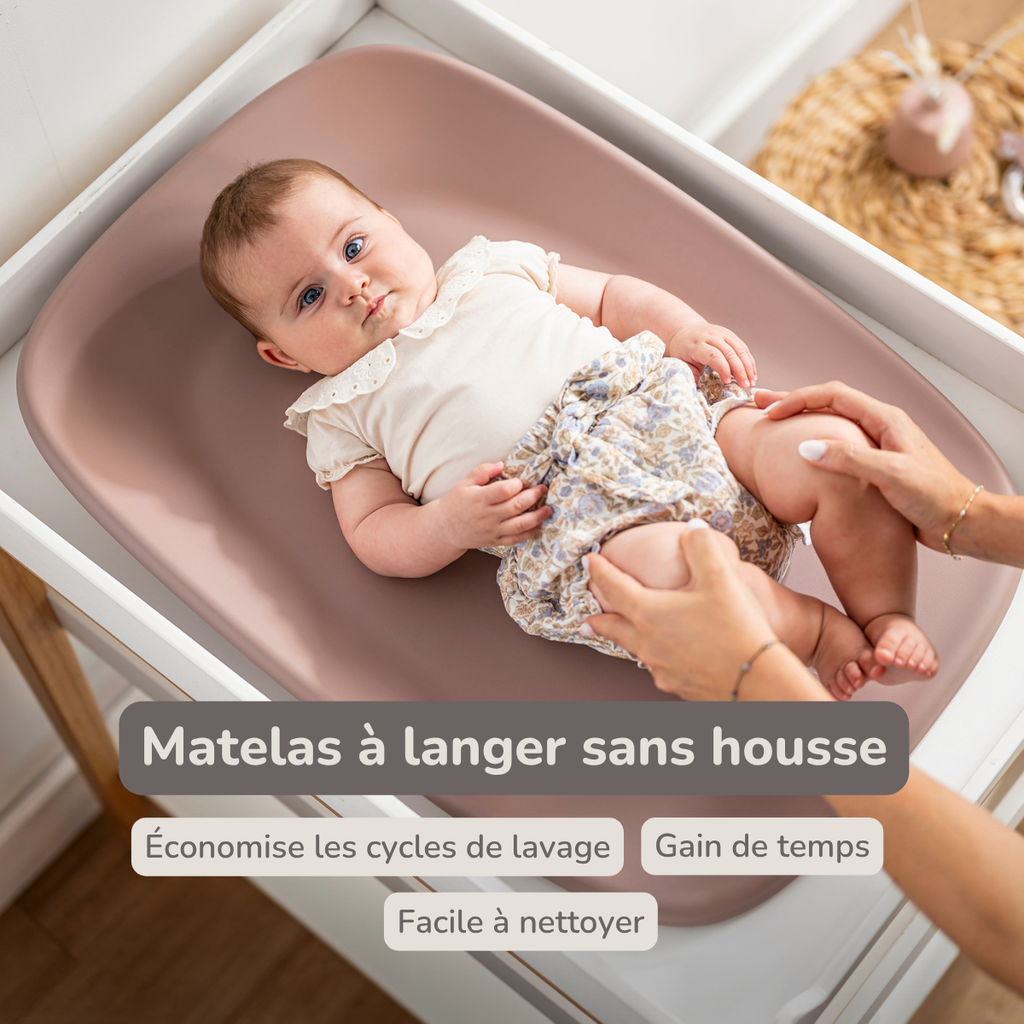 Softy Changing Mat - Changing Pad 50x70 cm - Changing Pad Old Pink [FR]