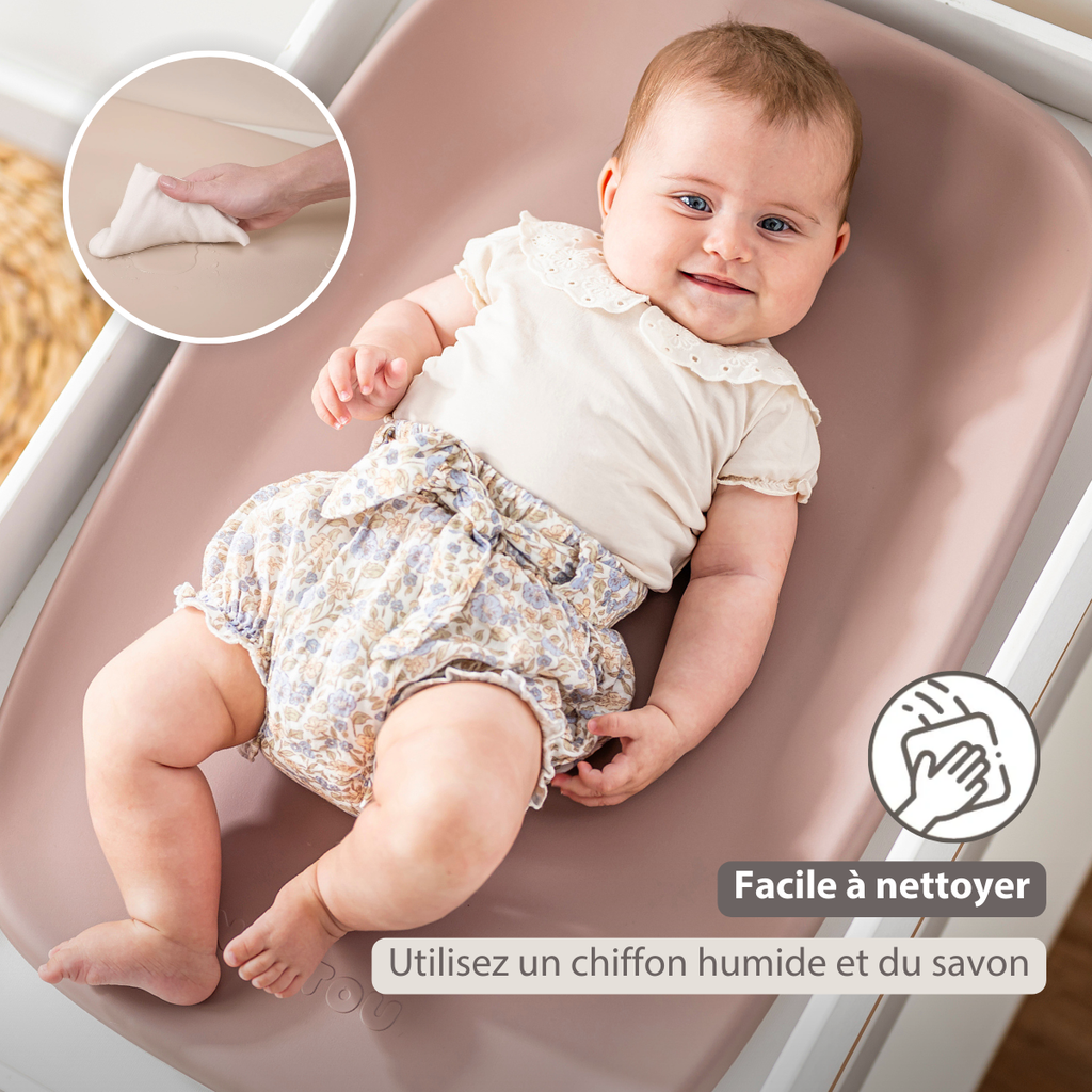 Softy Changing Mat - Changing Pad 50x70 cm - Changing Pad Old Pink [FR]