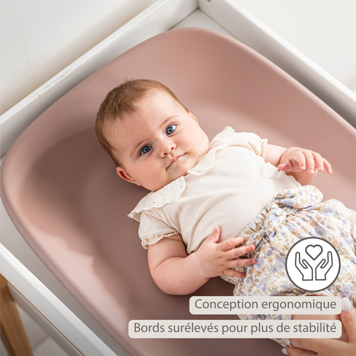 Softy Changing Mat - Changing Pad 50x70 cm - Changing Pad Old Pink [FR]