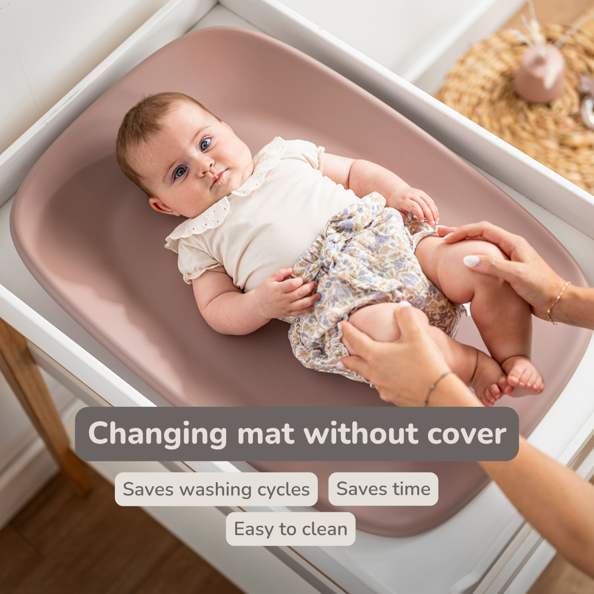 Softy Changing Mat - Changing Pad 50x70 cm - Changing Pad Old Pink [EN]