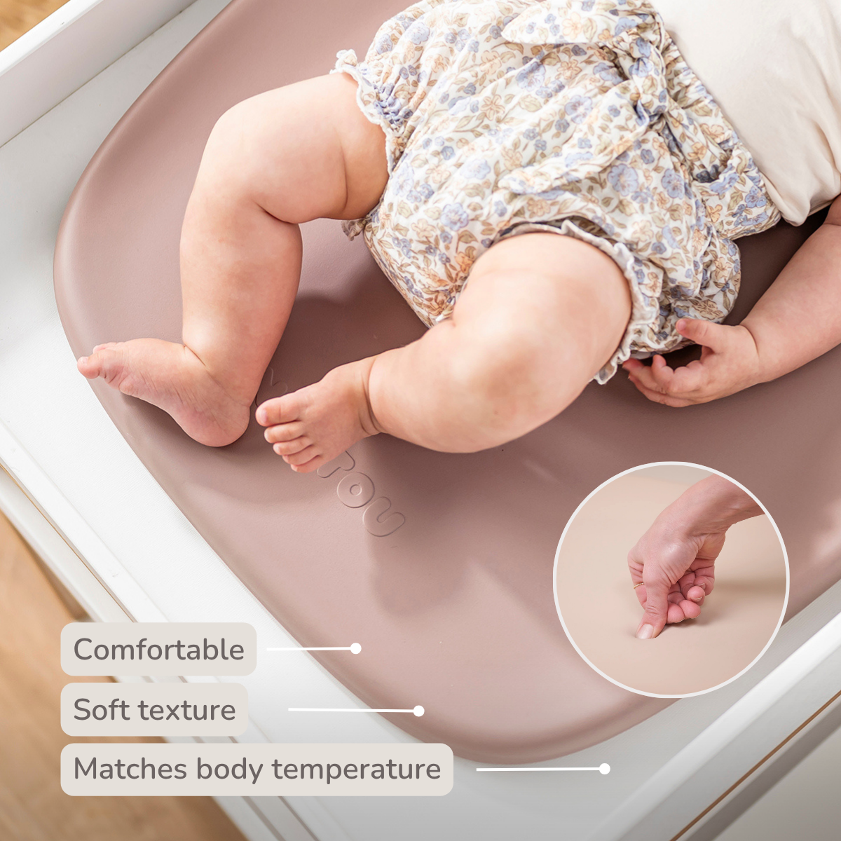 Softy Changing Mat - Changing Pad 50x70 cm - Changing Pad Old Pink [EN]