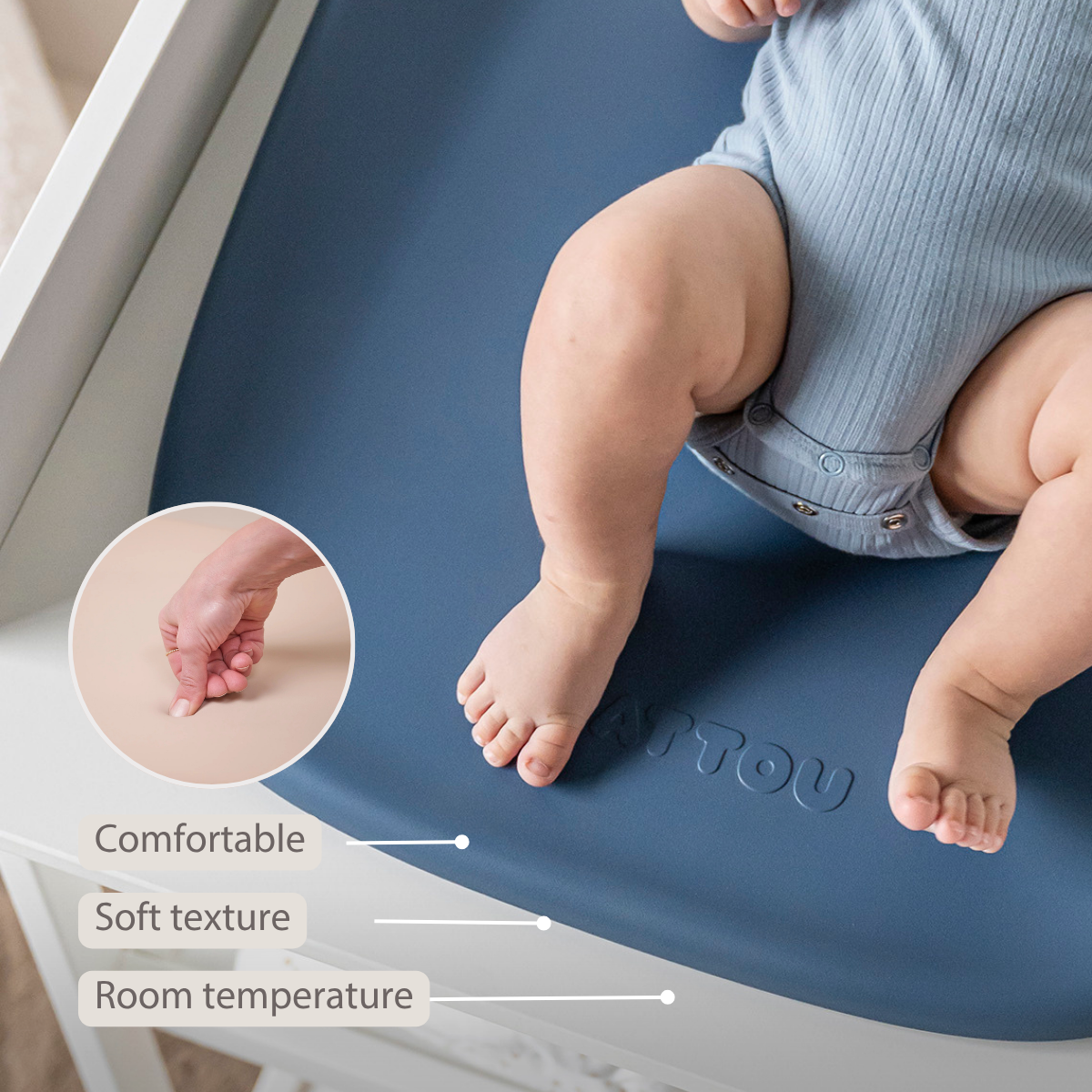Softy Changing Mat - Changing Pad 50x70 cm - Night Blue Changing Pad [EN]