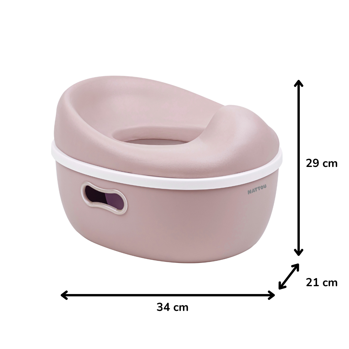 Care Potty - 3-in-1 Training Potty - Toilet Seat Reducer - Vintage Pink [DE]