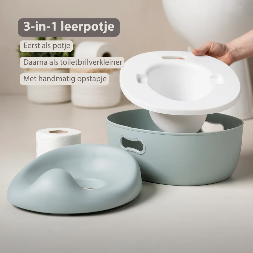 Care Potty - 3-in-1 Training Potty - Toilet Seat Reducer - Vintage Pink [NL]