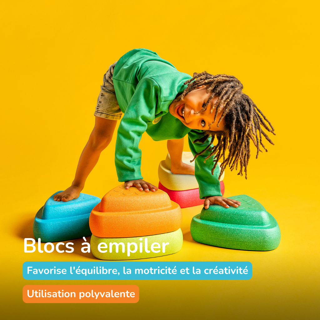Blocky Balance Stacking Stones - 29 cm - Multicolor [FR]