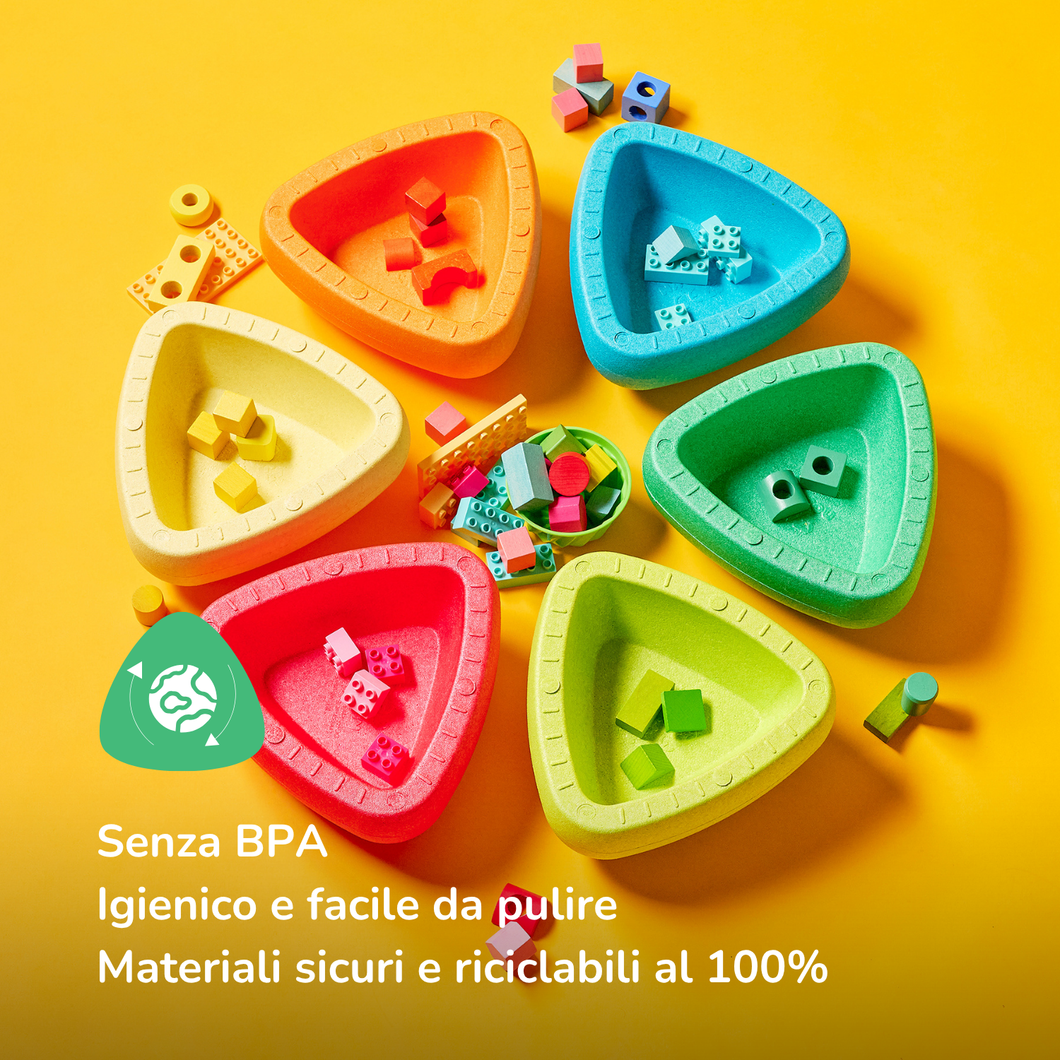 Blocky Balance Stacking Stones - 29 cm - Multicolor [IT]
