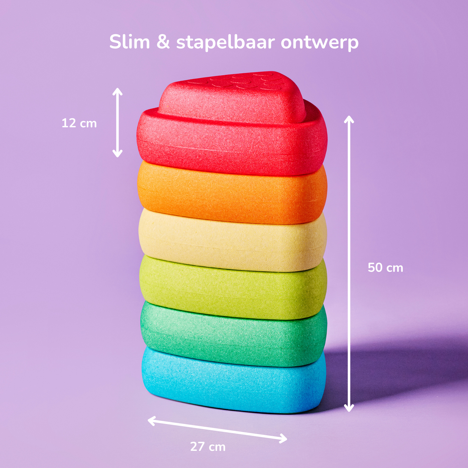 Blocky Balance Stacking Stones - 29 cm - Multicolor [NL]