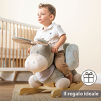 Cappuccino Donkey Rocking Horse – Rocking Toy – Gray and Blue [IT]