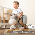 Cappuccino Donkey Rocking Horse – Rocking Toy – Gray and Blue [NL]