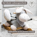 Cappuccino Donkey Rocking Horse – Rocking Toy – Gray and Beige [NL]