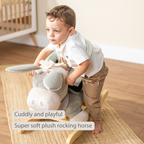 Cappuccino Donkey Rocking Horse – Rocking Toy – Gray and Beige [EN]
