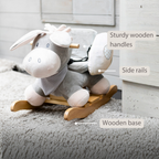 Cappuccino Donkey Rocking Horse – Rocking Toy – Gray and Beige [EN]
