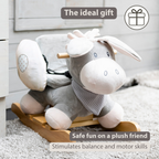 Cappuccino Donkey Rocking Horse – Rocking Toy – Gray and Beige [EN]