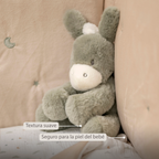 LouLou Plush Donkey - Soft Baby Cuddly Toy - 30 cm - Dark Green [ES]