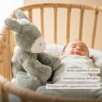 LouLou Plush Donkey - Soft Baby Cuddly Toy - 30 cm - Dark Green [IT]