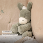 LouLou Plush Donkey - Soft Baby Cuddly Toy - 30 cm - Dark Green [NL]
