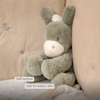 LouLou Plush Donkey - Soft Baby Cuddly Toy - 30 cm - Dark Green [EN]