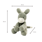 LouLou Plush Donkey - Soft Baby Cuddly Toy - 30 cm - Dark Green [EN]