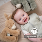 LouLou Plush Donkey - Soft Baby Cuddly Toy - 30 cm - Light Caramel [ES]
