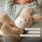 LouLou Plush Donkey - Soft Baby Cuddly Toy - 30 cm - Light Caramel [NL]
