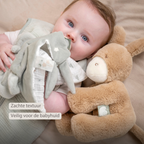 LouLou Plush Donkey - Soft Baby Cuddly Toy - 30 cm - Light Caramel [NL]